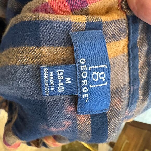 Cowboy Rodeo Plaid Flannel Shirt MEDIUM Wrangling Records Cowgirl Unique Western - Picture 4 of 6